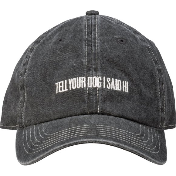 JUDSON & CO Accessories - Unisex 'Tell your dog I said Hi' Embroidered Cap
